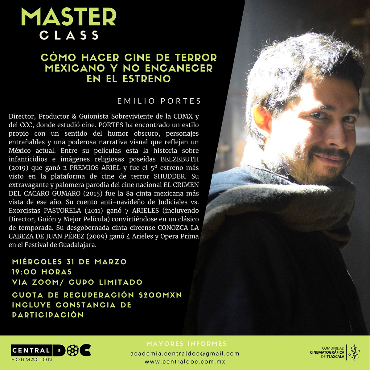 central_doc's tweet photo. Es HOY!!!
Las inscripciones cierran a las 4, no se pierdan nuestra última Master Class. Info en https://t.co/EGwnfHYOFl https://t.co/RSwselxkjB