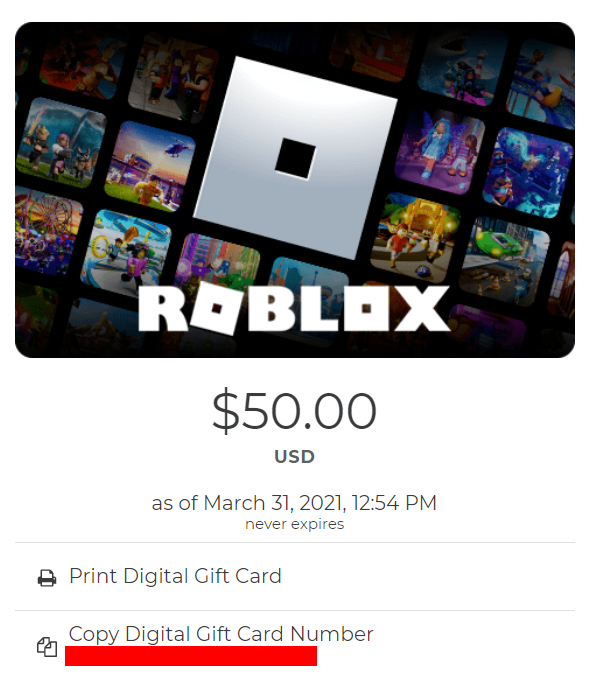 ROBUX GIFT CARD NUMBER 1 (ROBLOX GIVEAWAY) 