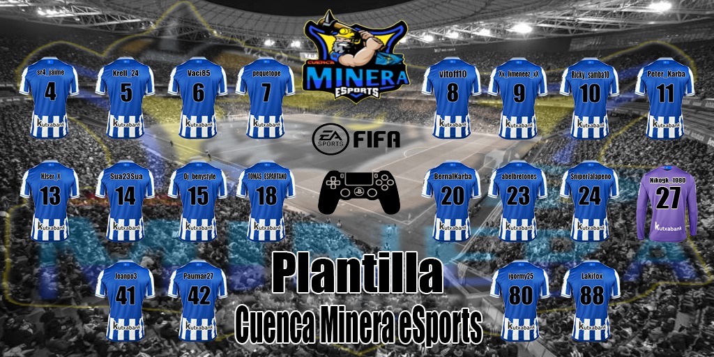 CMineraeSports's tweet photo. PRESENTACION

Bueno después de muchas horas de trabajo y pruebas podemos hacer oficial la plantilla del @CMineraeSports 

Estos serán los jugadores de la plantilla para esta nueva temporada en las ligas que disputaremos.

Gracias a todos los que probasteis.

#Hacemosequipo⛏️ https://t.co/1WEVM4mfmM