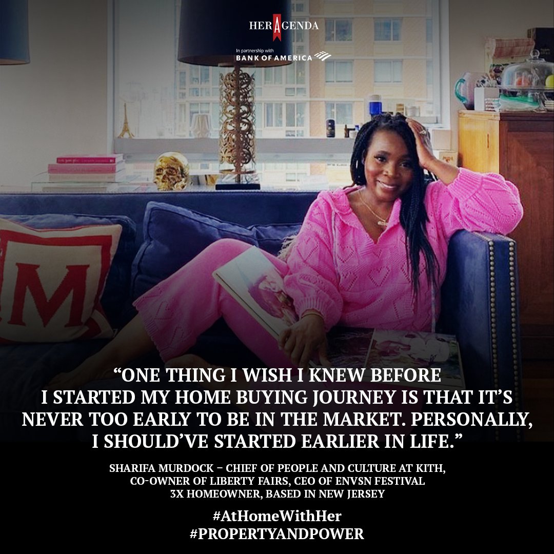 HerAgenda's tweet photo. We tapped five women from our community to share their thoughts on homeownership and advice for you to take with you as you start your journey. #AtHomeWithHer #PropertyandPower https://t.co/PdyTpk4efL

[Sponsored via @BankofAmerica] https://t.co/eIdUZnP4WR