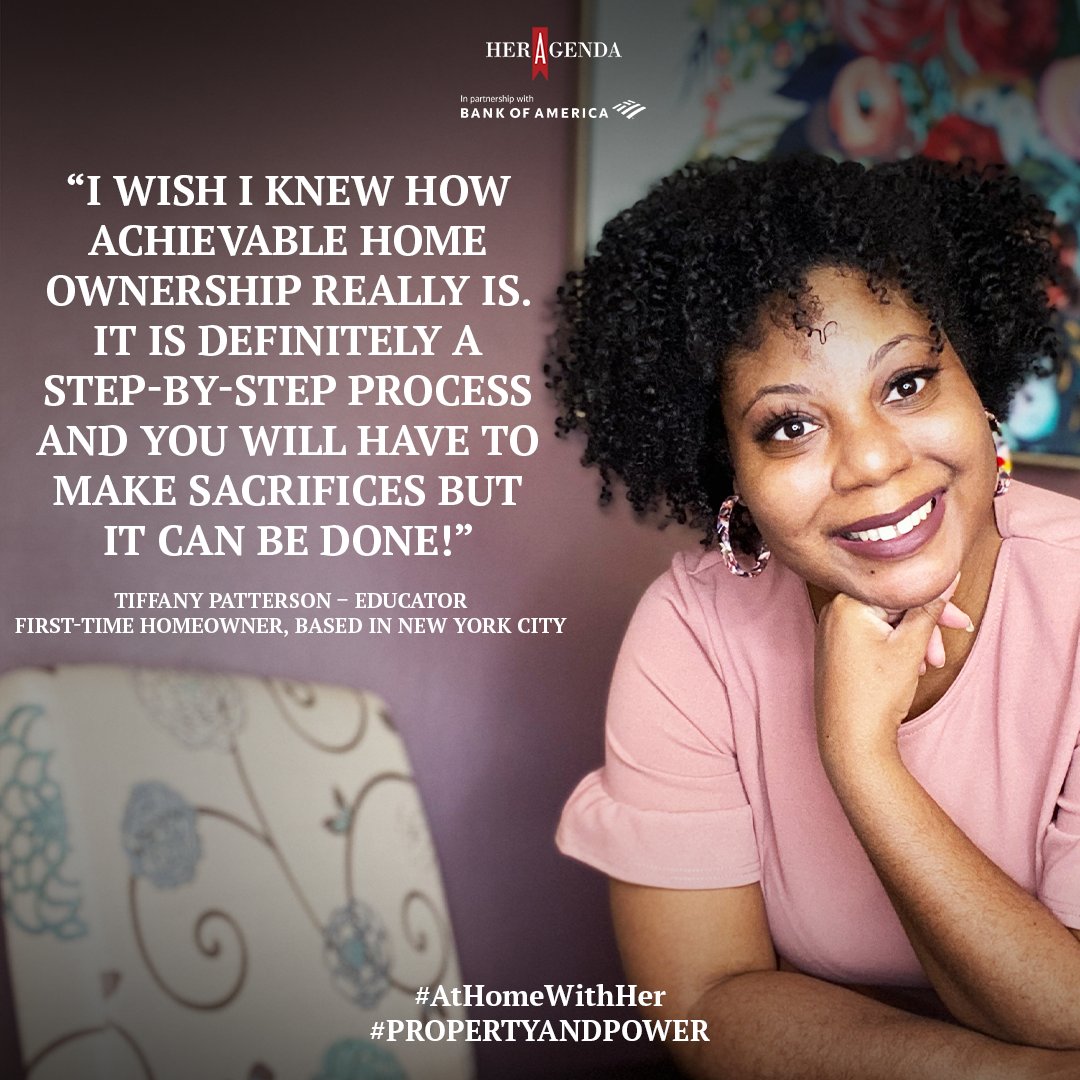 HerAgenda's tweet photo. We tapped five women from our community to share their thoughts on homeownership and advice for you to take with you as you start your journey. #AtHomeWithHer #PropertyandPower https://t.co/PdyTpk4efL

[Sponsored via @BankofAmerica] https://t.co/eIdUZnP4WR