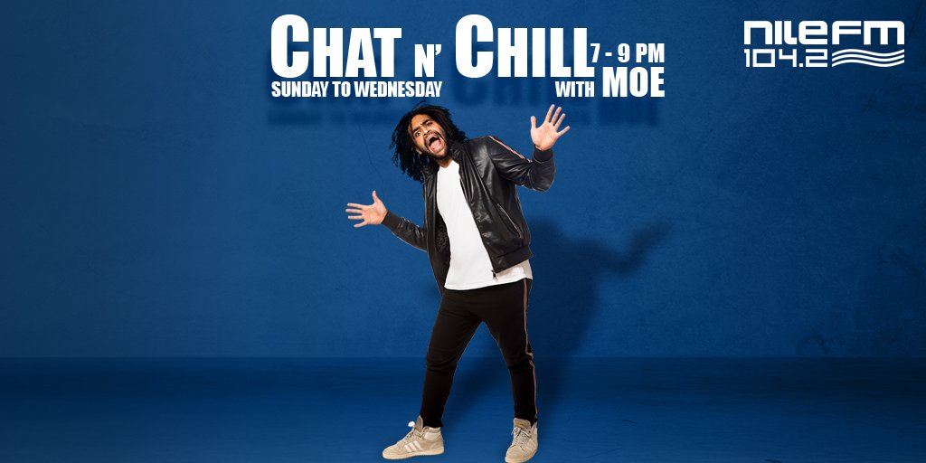 NileFM's tweet photo. It's time for #ChatNChill with Mohannad! Get ready for some awesome music, head scratchers, #Synonymize game & a lot more π
π 0238555055 - π© 1042 - WhatsApp: 01559551042 https://t.co/mwm5MoewkT