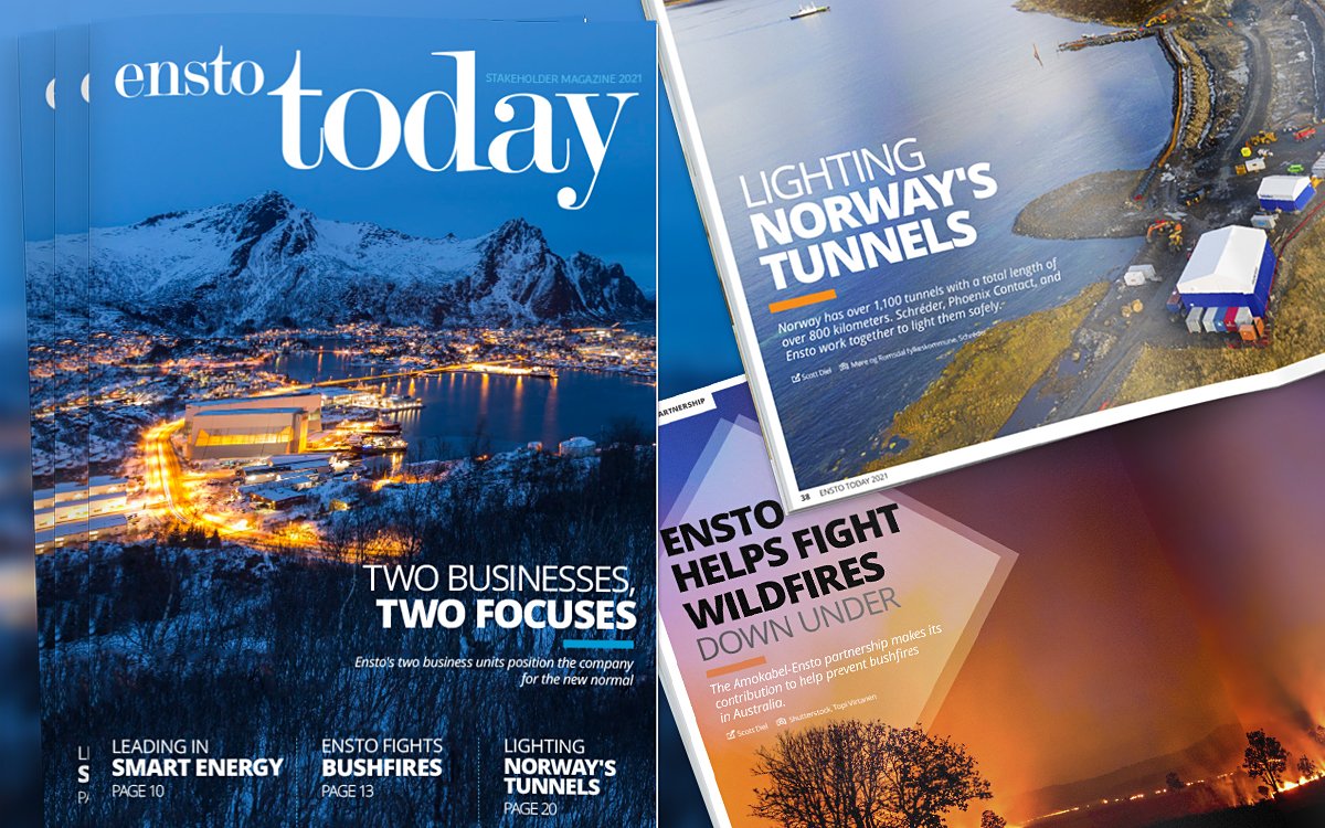 EnstoGroup's tweet photo. We're proud to present you our recent stakeholder magazine Ensto Today! This issue is all about our new #strategy and about #smart. Sit back and enjoy! https://t.co/OhwrJfuzb1 
#enstopeople #strategy #ensto #betterlife https://t.co/6YIzwn6US1