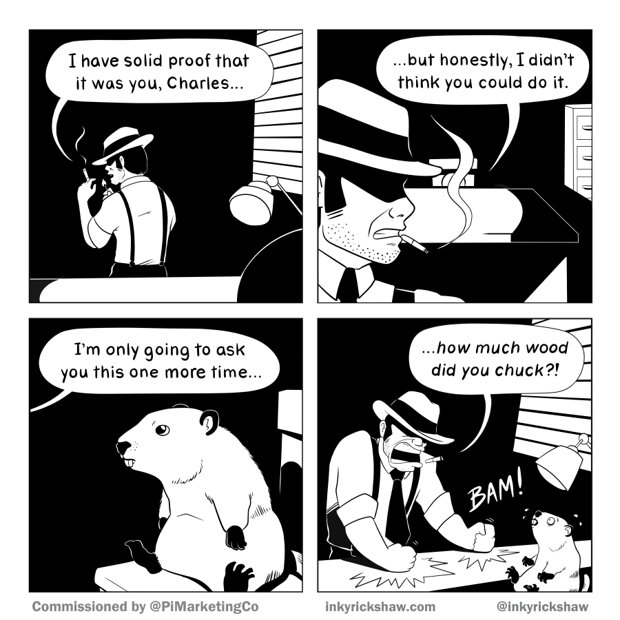 PIMarketingCo's tweet photo. Another comic from the talented @InkyRickshaw - I think this detective was barking up the wrong tree.

#PrivateInvestigators #Noir https://t.co/TaNCDlr3bJ