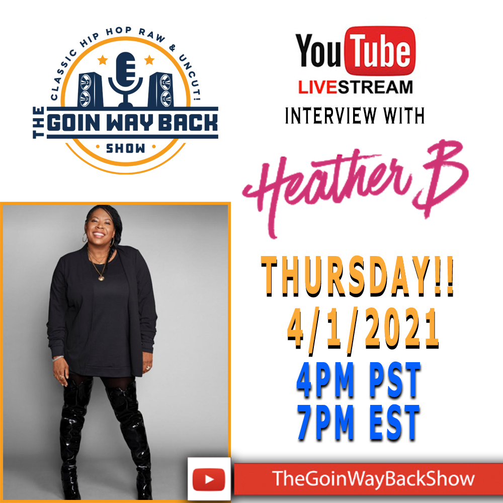 Ton_Teezy's tweet photo. This week on @goinwaybackshow, @moneyb69 is interviewing Heather B.   Tune In, Subscribe, and Share!  @Iamdjalwayz https://t.co/OmiS61qZ5J