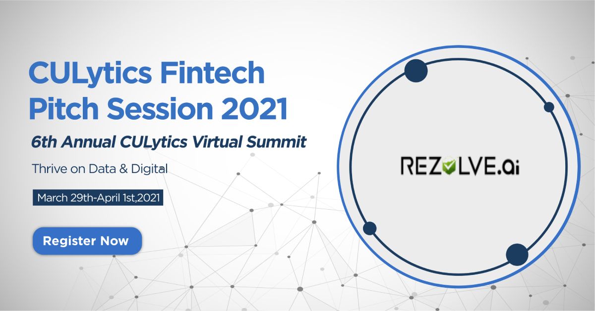 rezolve_ai's tweet image. @rezolve_ai will feature in the Fintech Pitch Showcase during the 6th Annual CULytics Summit!

If you are attending the summit please visit our virtual booth!

Learn more: rezolve.ai

#Rezolve #CULytics2021 #Fintech #FintechConnect #Fintechchallenge #CreditUnions