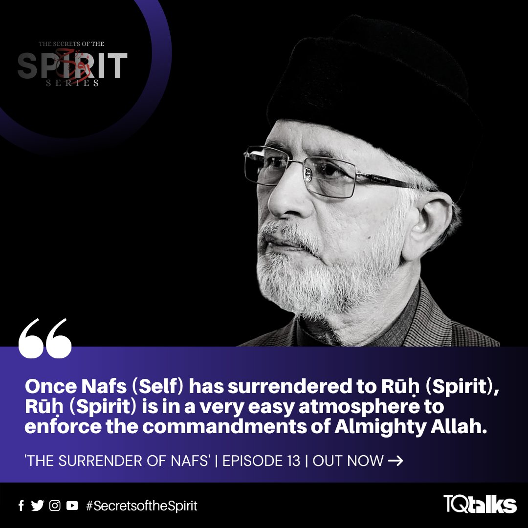 TQTalks's tweet photo. The Surrender of Nafs > https://t.co/nbnUiE2dlh
Episode 13 | The Secrets of the Spirit Series
#SecretsoftheSpirit #TQtalks #Islam https://t.co/gqPbvBCXxl