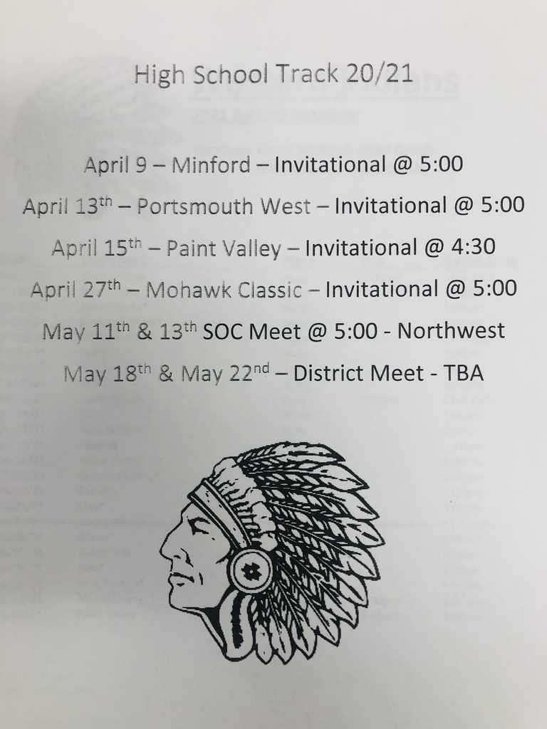 Spring sports schedules