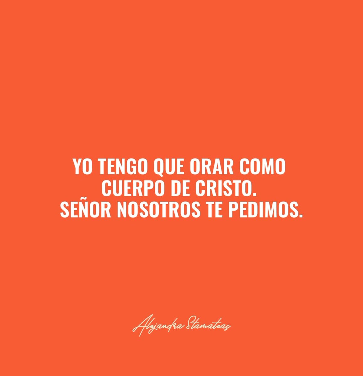 AlejandraStamat's tweet photo. “OÍRLO A ÉL” 🙌🏻
.
.
#AlejandraStamateas #Charlas #Martes #Jueves #Presencial #Online #Frases #Compartir #Edificar #Edificados https://t.co/ue7Dq0Vpwh