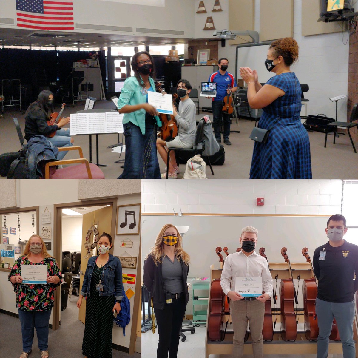 SISD Fine Arts (@sisd_finearts) on Twitter photo Celebrating our #SISDFineArts teachers of the month this morning. Congratulations <a href="/adriaadunn1/">Adria Dunn</a> <a href="/JRichardson_bss/">Jane Richardson</a> <a href="/CougarOrch_AMS/">Antwine Middle School Orchestra</a> #TeamSISD is proud of you! <a href="/Americas_HS/">Nancy Torres</a> <a href="/BSybert_PK8/">BSybert_PK8</a> <a href="/HAntwine_MS/">Patricia Pedroza</a> Celebrating our #SISDFineArts teachers of the month this morning. Congratulations <a href="/adriaadunn1/">Adria Dunn</a> <a href="/JRichardson_bss/">Jane Richardson</a> <a href="/CougarOrch_AMS/">Antwine Middle School Orchestra</a> #TeamSISD is proud of you! <a href="/Americas_HS/">Nancy Torres</a> <a href="/BSybert_PK8/">BSybert_PK8</a> <a href="/HAntwine_MS/">Patricia Pedroza</a>