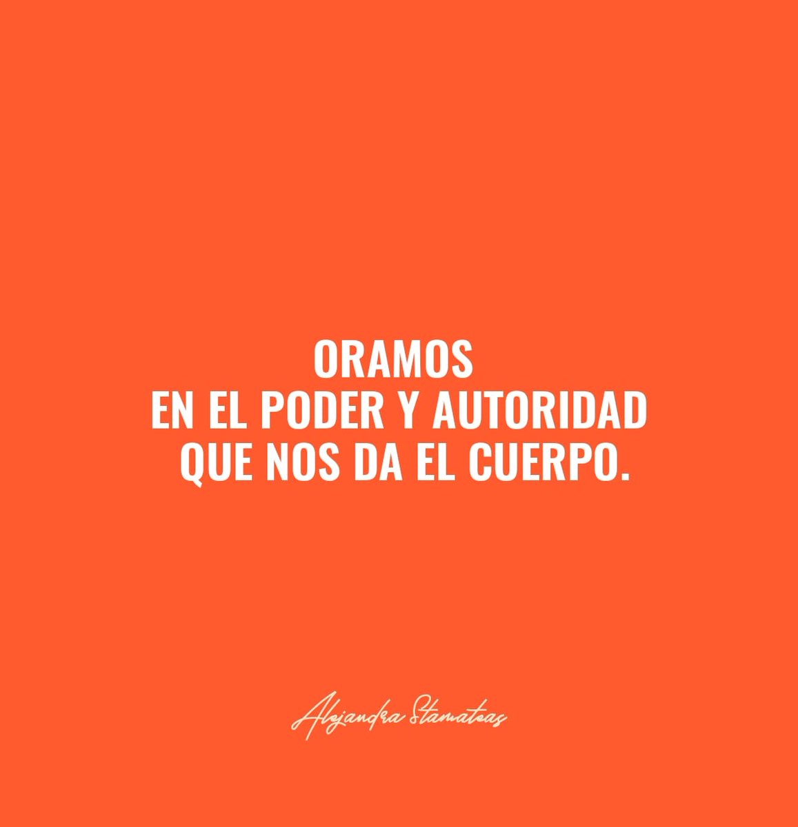 AlejandraStamat's tweet photo. “OÍRLO A ÉL” 🙌🏻
.
.
#AlejandraStamateas #Charlas #Martes #Jueves #Presencial #Online #Frases #Compartir #Edificar #Edificados https://t.co/wBSs6qh98A