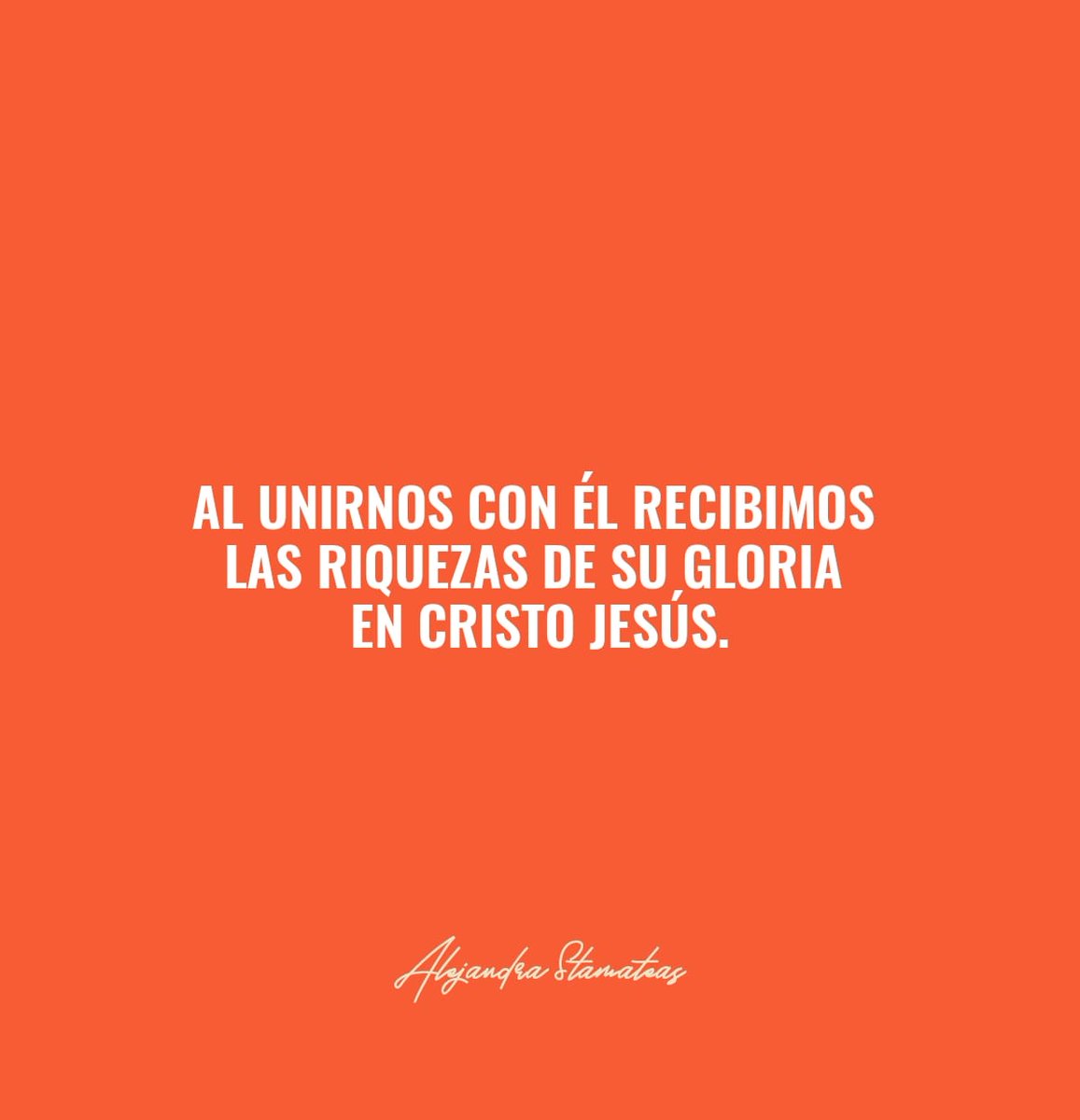 AlejandraStamat's tweet photo. “OÍRLO A ÉL” 🙌🏻
.
.
#AlejandraStamateas #Charlas #Martes #Jueves #Presencial #Online #Frases #Compartir #Edificar #Edificados https://t.co/Hapg4lDYip