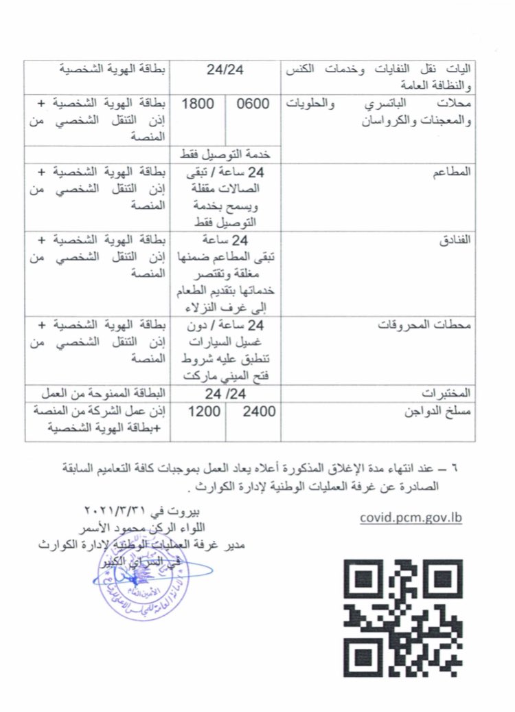 impact_gov's tweet photo. تفاصيل قرار الاقفال ايام عيد #الفصح_المجيد https://t.co/wV4HvhbMLJ