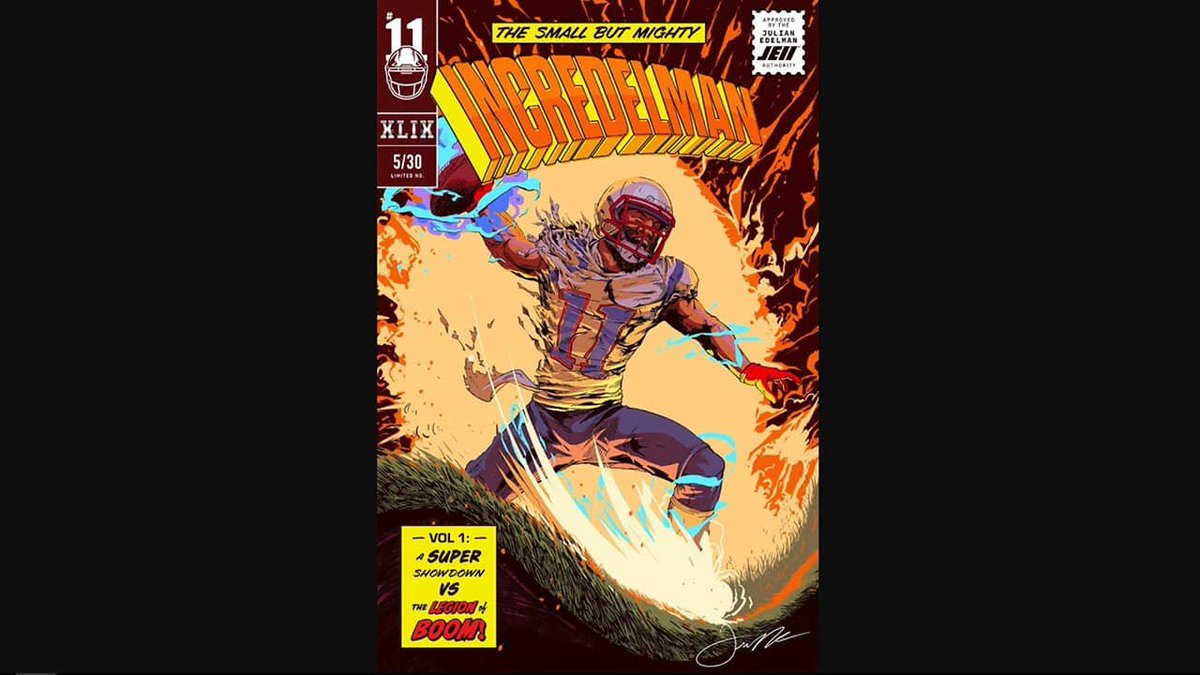 boardroom's tweet photo. 3x Super Bowl Champ Julian Edelman is releasing multiple NFTs.
Among them, a Pokรฉmon-inspired โCryptomonโ card set and โIncredelmanโ comics based on key moments in his life.
10% of Cryptomon sales will go to @StopAAPIHate, while 10% of Incredelman sales will go to @MaccabiUSA. https://t.co/kKOyzKF0ka