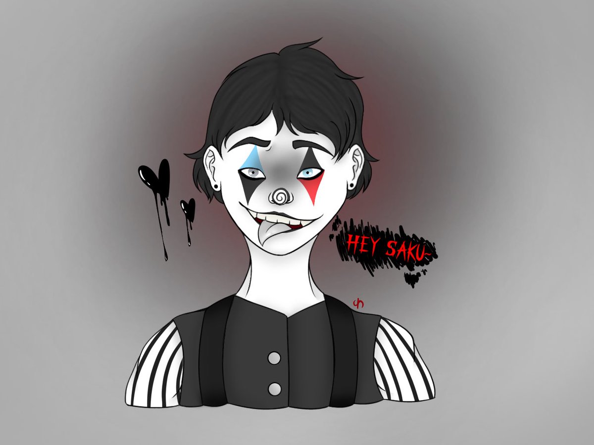 sakusei08's tweet photo. Practicing some expressions with my ocs! First, psycho Jacker!!🖤
#drawing #digitalart #clown #clownoc #oc #originalcharacter #circusofsins https://t.co/IKMG6GgvId