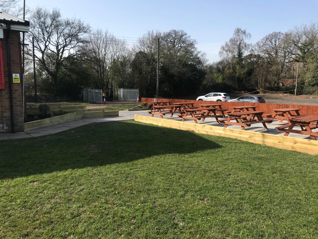 hampton_fc's tweet image. Looking forward to decent weather on Friday 16th April for our 1st club social night and see our new patio area busy.