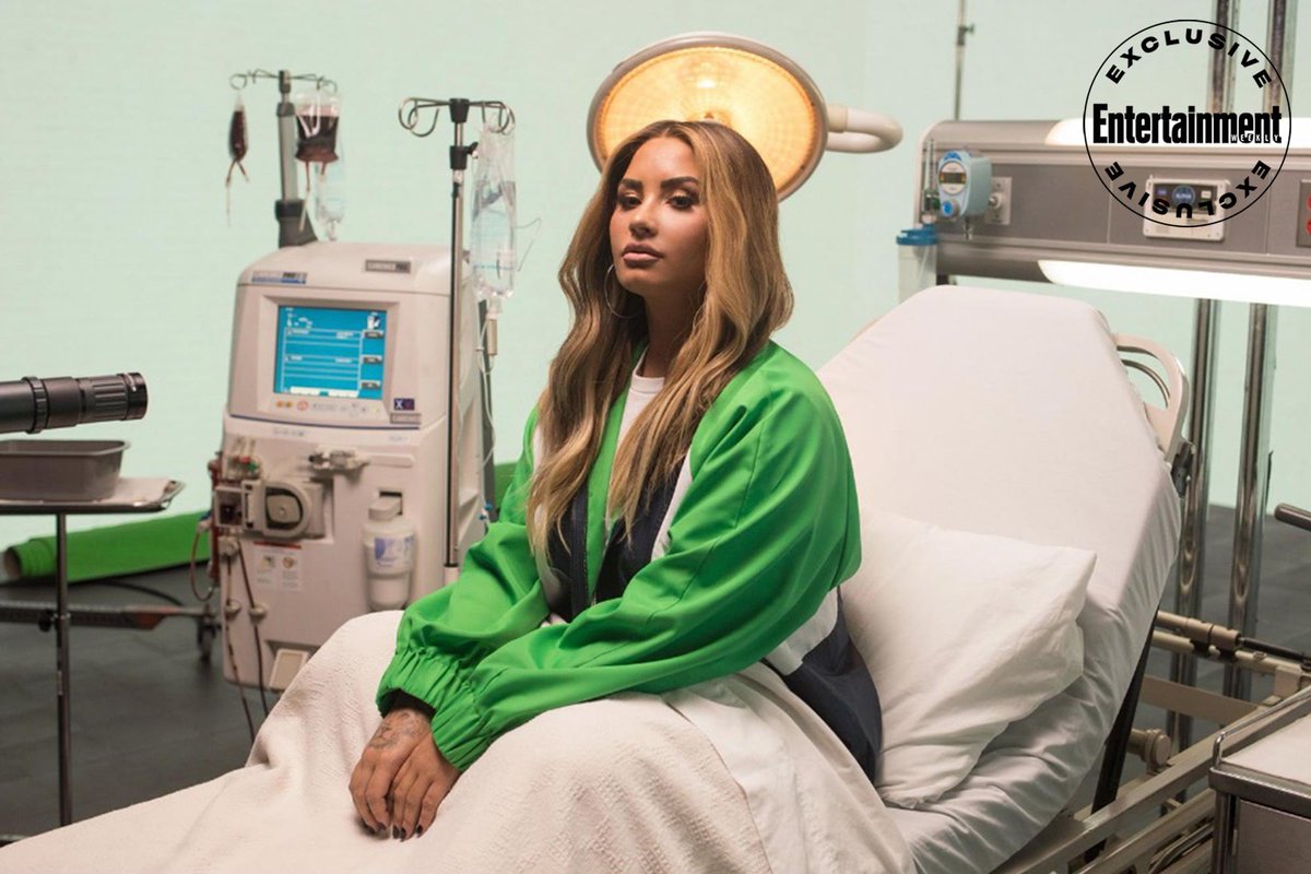 PopCrave's tweet photo. Demi Lovato recreates her 2018 overdose in behind-the-scenes photos from her music video for “Dancing With the Devil.” https://t.co/BwWg1fP3XW