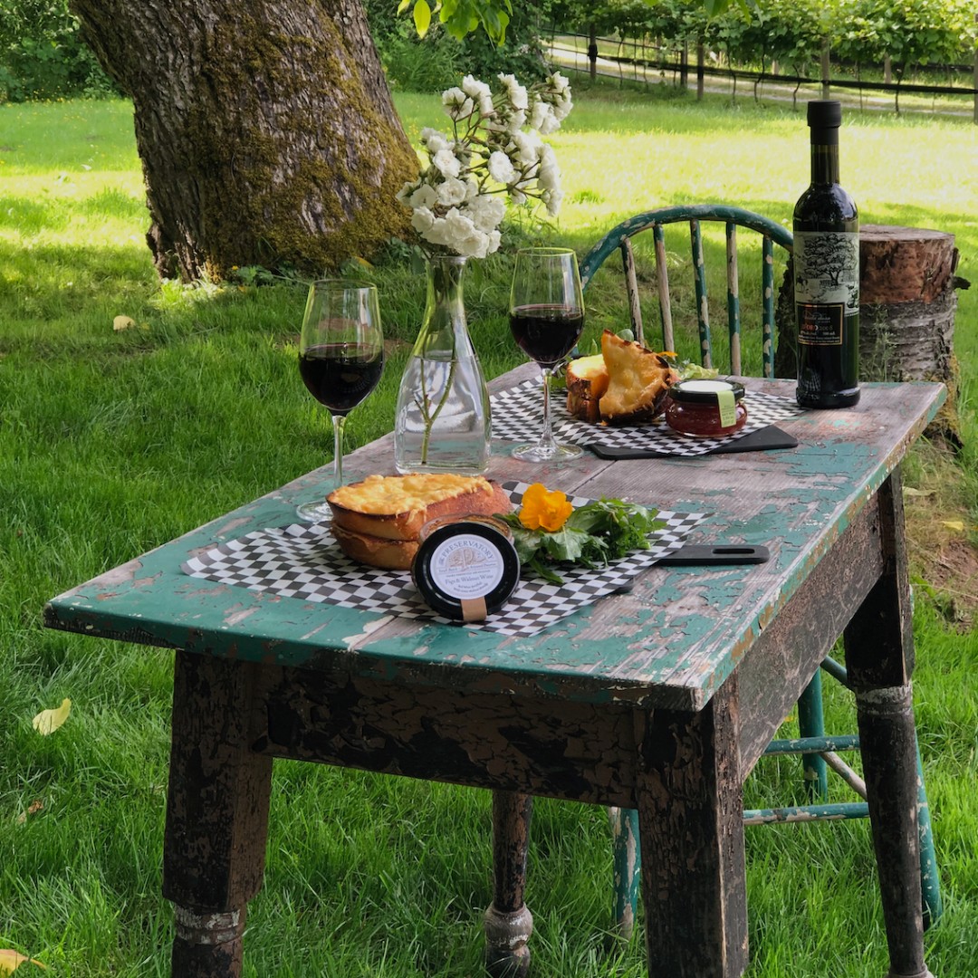 thepreservatory's tweet photo. Picnic season is on the horizon and this is how we plan to spend most of our weekends… with a little croque ma’jam and @Vistadoro wine to share outside in the sunshine! https://t.co/1waUw4LbNs