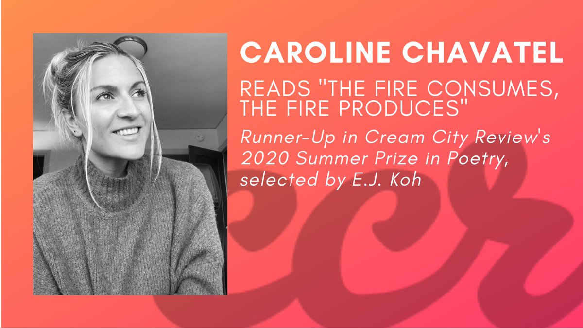 We're delighted to announce that our 2020 prize spotlights are up on our website! Listen to Leah Fretwell, <a href="/rlackey15/">Ryan Lackey</a>, <a href="/mspicone/">Maria S./수 Picone</a>, and <a href="/caro___chavatel/">Caroline Chavatel</a> read from their winning pieces, all of which appear in CCR 44.2. 

uwm.edu/creamcityrevie…