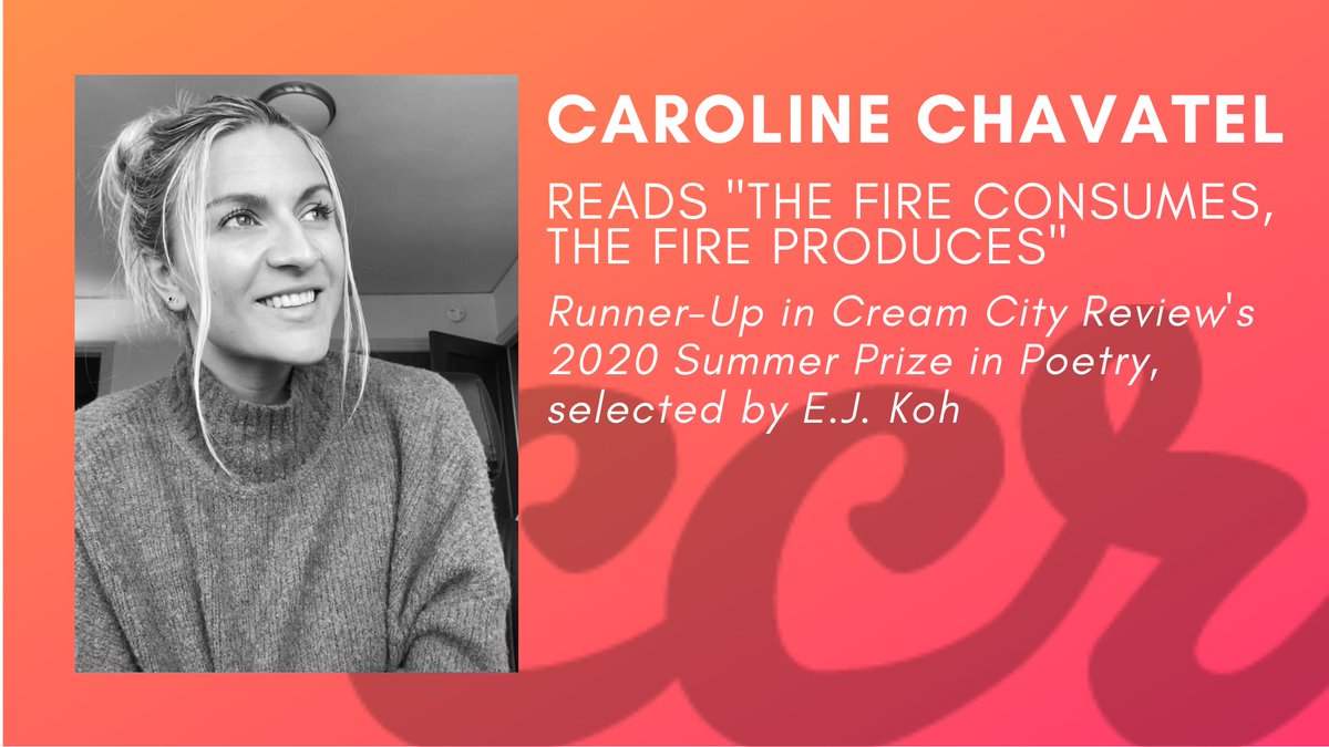 We're delighted to announce that our 2020 prize spotlights are up on our website! Listen to Leah Fretwell, @rlackey15, @mspicone, and @caro___chavatel read from their winning pieces, all of which appear in CCR 44.2. uwm.edu/creamcityrevie…
