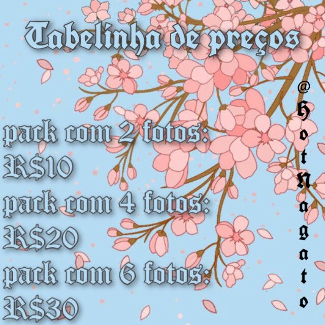 HotNagato's tweet photo. ✨Tabelinha de Preços ✨
Lembrando que o conteúdo só é enviado depois de pago. https://t.co/gpcFB23n0x