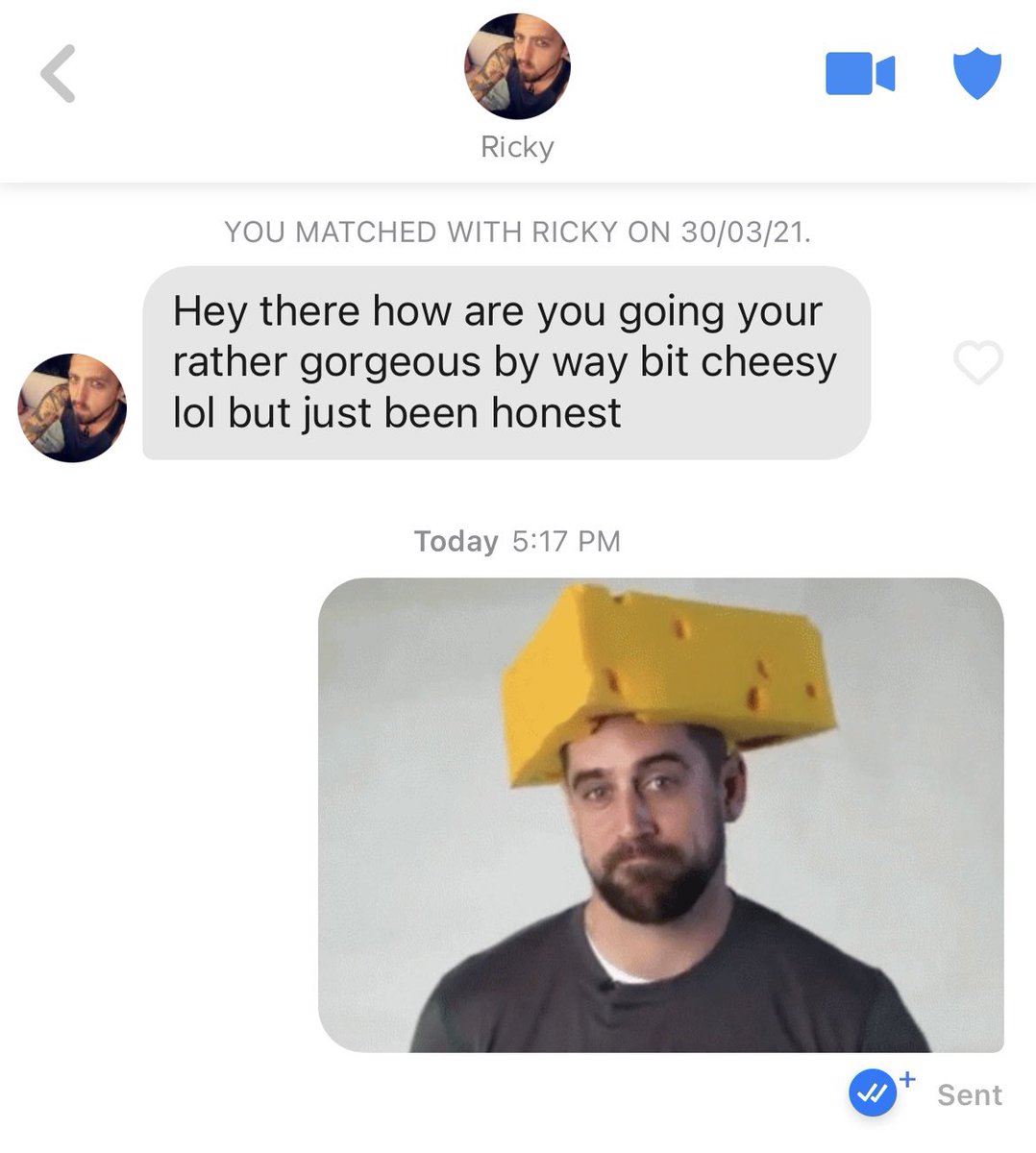 OneTimeOnPOF's tweet photo. Open to suggestions on what else I could have said to Ricky. What was he even saying??? https://t.co/9oMCtVy4i4