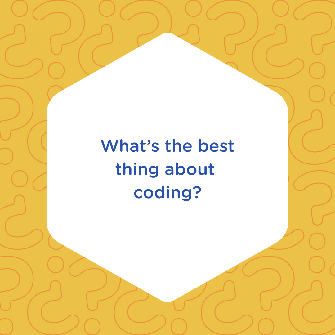 treehouse's tweet image. What the best thing about coding to you? ✨
#LearnToCode #LearnToDesign #gamification #JavaScript #HTML #CSS #FullStack #FullStackJavaScript #python #programming #programmer #dev #devs #developer #WebDeveloper #WebDevelopment #coding #TeamTreehouse #Techdegree #100DaysOfCode