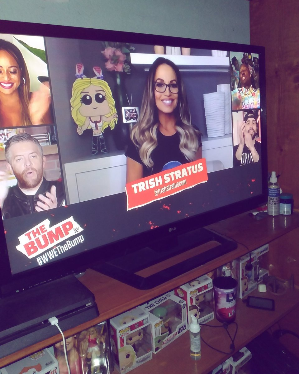 I'm only watching the bump 
Because trish stratus is on the show today 
@trishstratuscom @WWETheBump #trishstratus https://t.co/5NUB9f9RC0