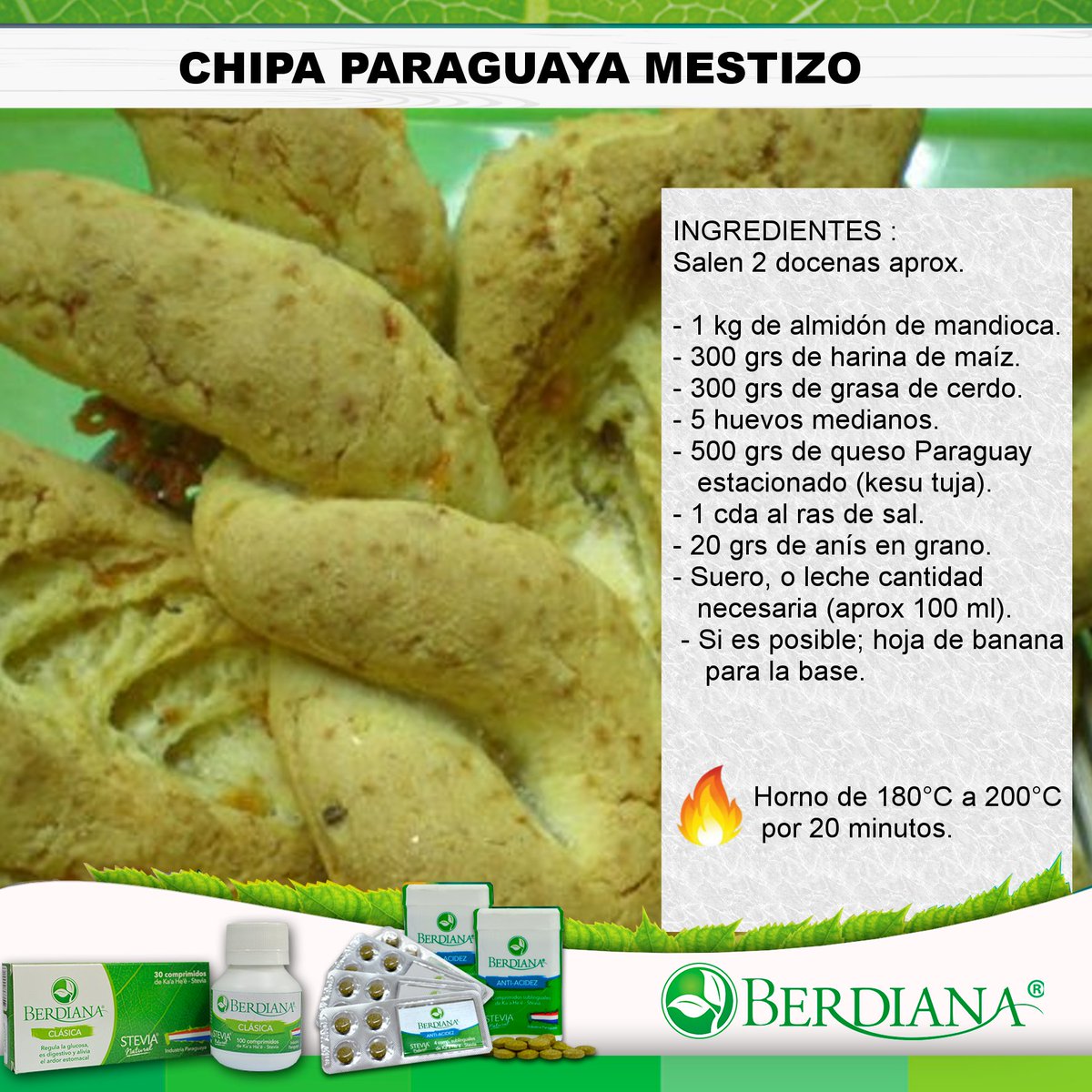 Berdiana_py's tweet photo. Tradicionalmente en Paraguay, los miércoles santos preparamos chipas en nuestras casas, compartimos una receta para su preparación.

La chipa pya suele ser normalmente de almidón, pero también se hace de almidón con harina de maíz, chipa mestizo.

Abro hilo https://t.co/oOhonoZ22W
