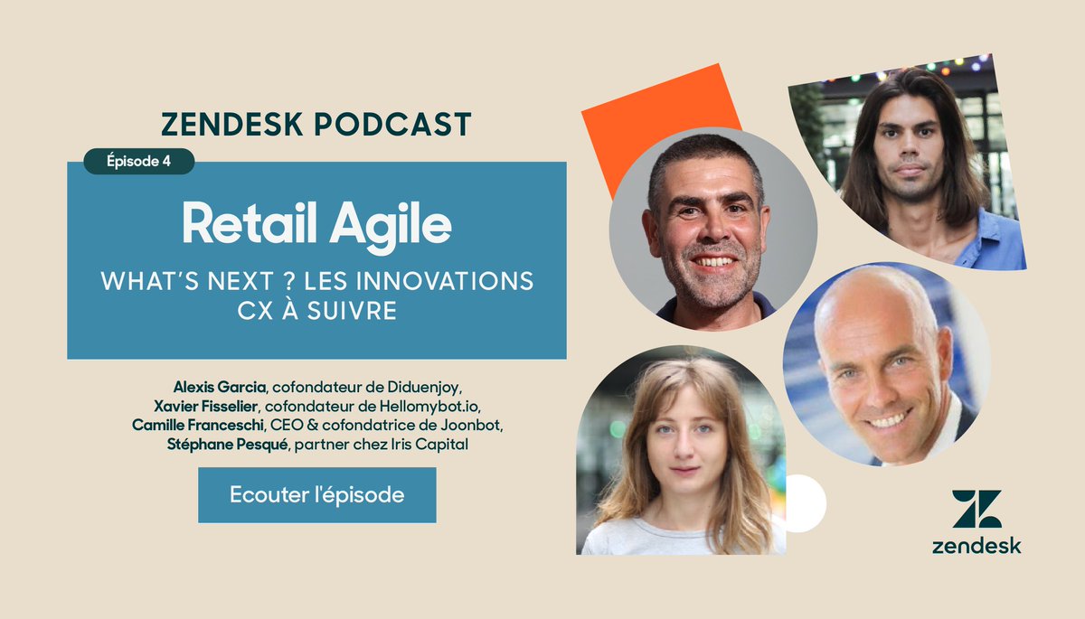 🎤Dans l'épisode 4 de notre Retail Agile podcast, Stéphane Pesqué, partner <a href="/Iris_Capital/">IRIS</a> partage les priorités des investisseurs dans le secteur de la relation client. 
🤩De plus, échange avec 3 “pépites” du secteur <a href="/didUenjoy/">diduenjoy</a>, <a href="/hellomybot_io/">HelloMyBot</a>, <a href="/_joonbot/">Joonbot</a>
👉zdsk.co/3wdt4s8