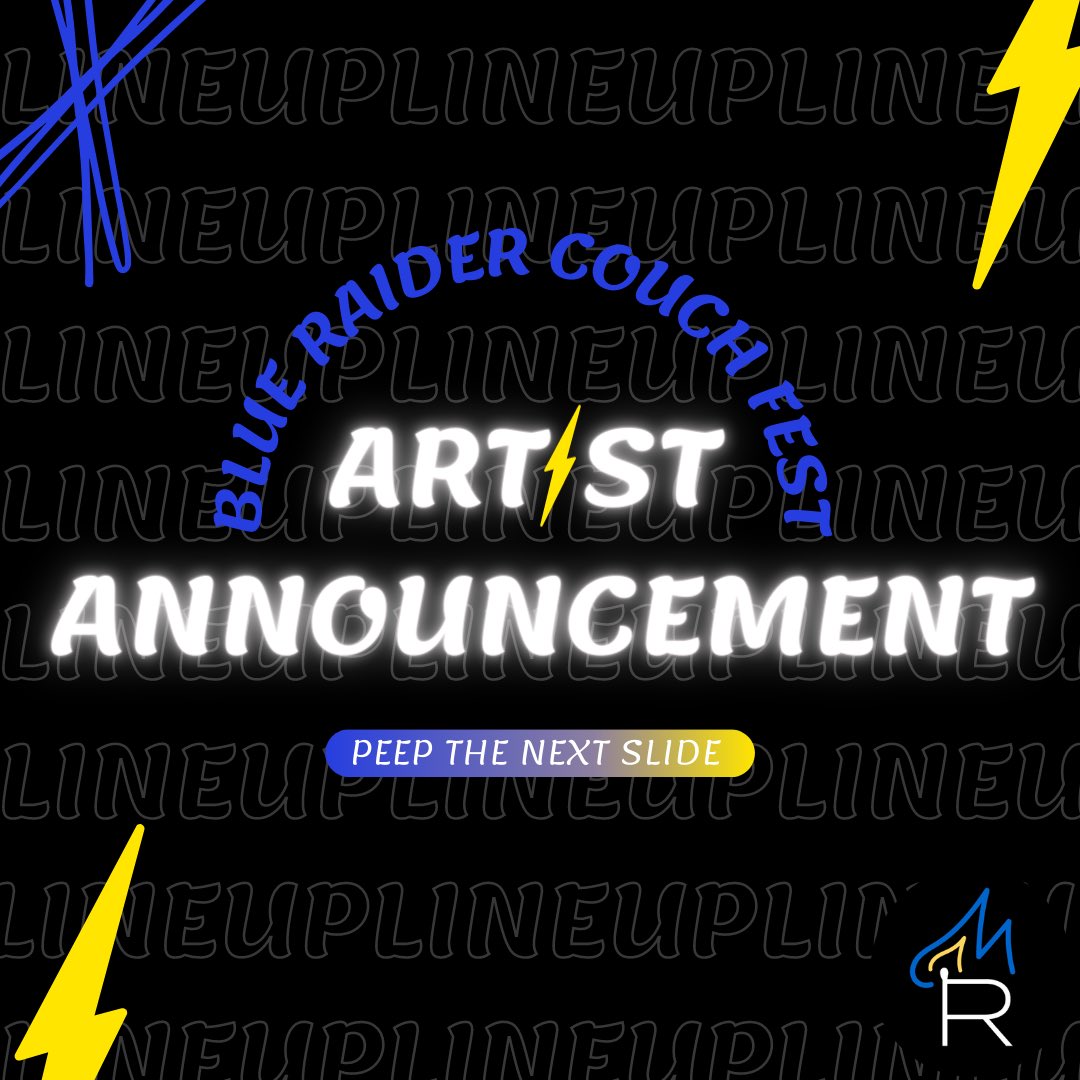 MatchRecords's tweet image. GET READY! Blue Raider Couch Fest is proud to announce our first performing artist - @chasecimala ! Drop some 🔥 if you’re ready!