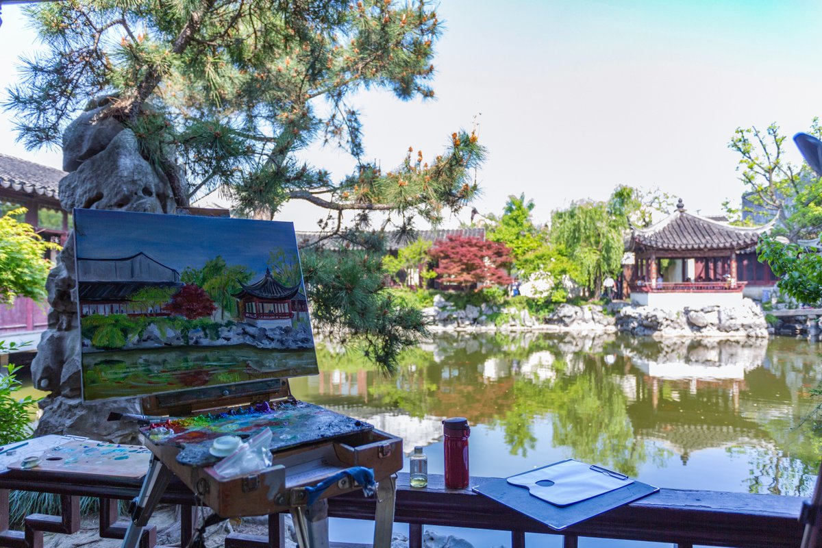 VisitSuzhou's tweet image. Any globetrotting artists up to the challenge of capturing Suzhou’s garden scenery? #TravelSuzhou #SecretsOfSuzhou