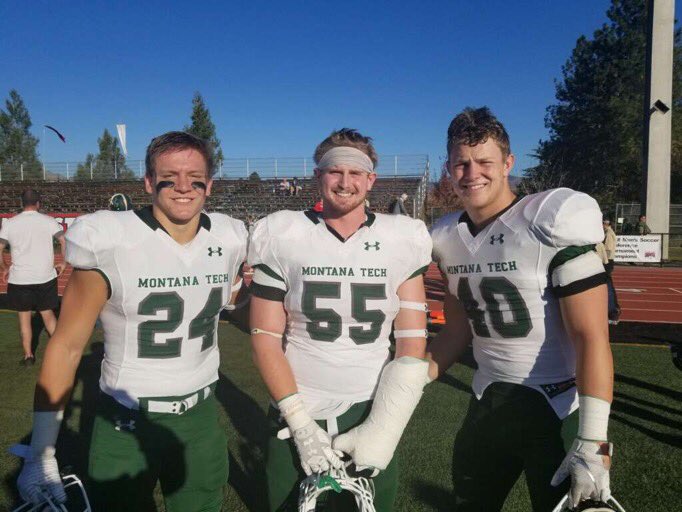 montana_tech's tweet photo. Meet Spencer Schock #55!

Spencer is currently a senior a Montana Technological University. He is studying civil engineering. 

Spencer is the middle linebacker for Montana Tech’s football team. He is an outstanding Oredigger on and off the field. 

#MontanaTech #DeterminedDoers https://t.co/mxefqp0Rj1