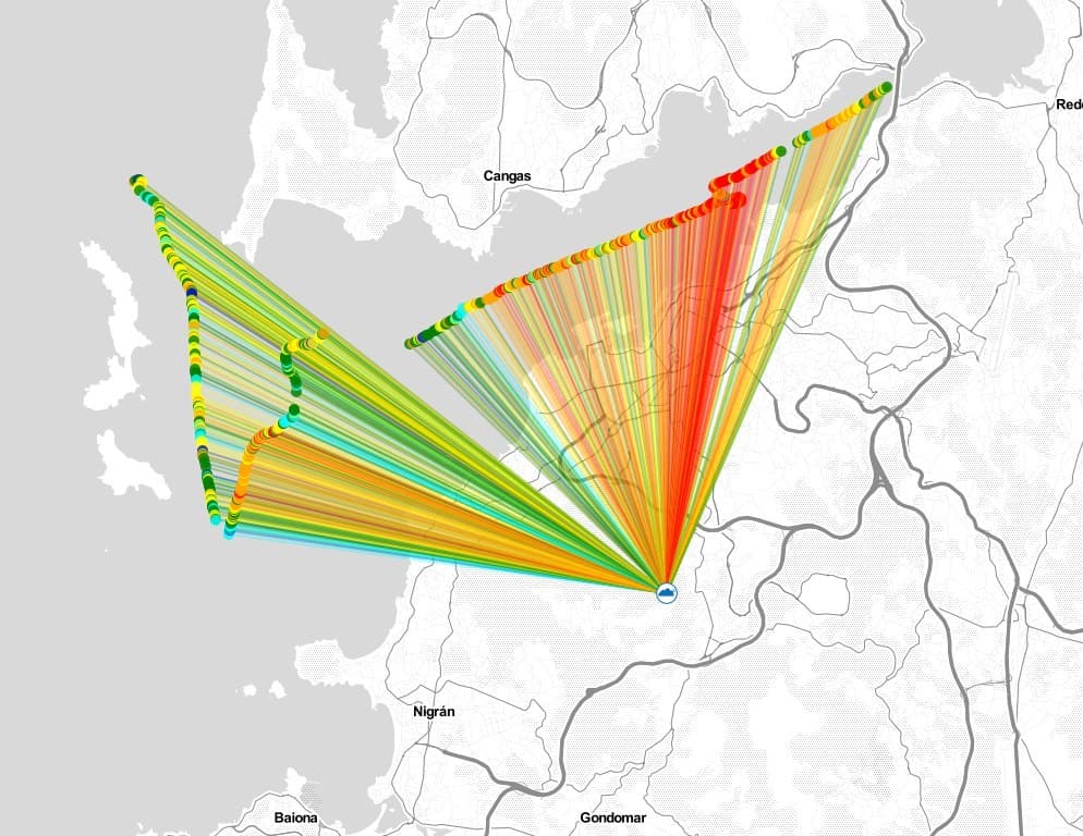 Parece que a comunidade de TTN de Vigo (<a href="/TTN_Vigo/">TTN (TheThingsNetwork) Vigo</a>) comeza a facer uso do noso gateway. Ate 21 Km de alcance con unhas especificacións normaliñas! / cc <a href="/Gradiant/">Gradiant</a>
