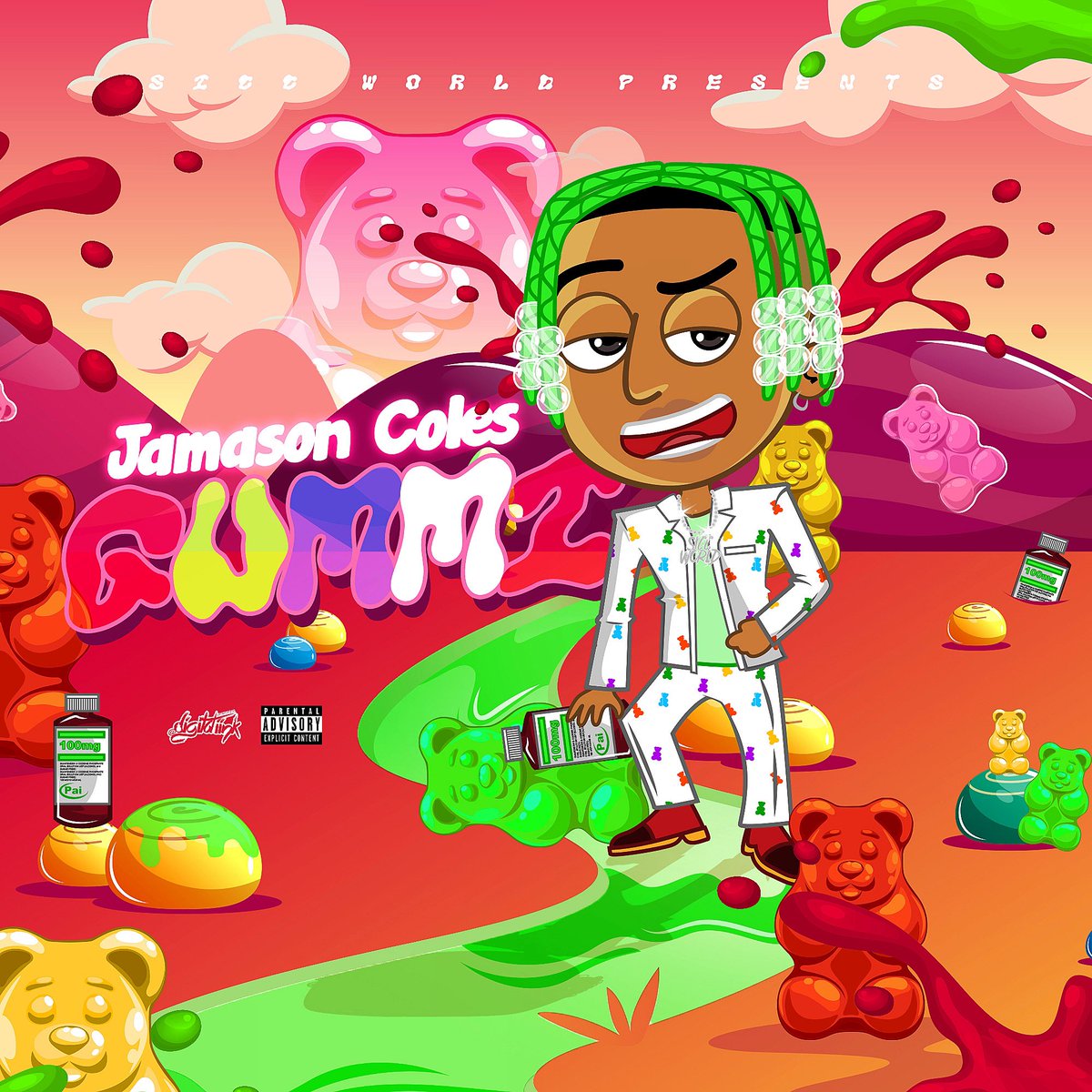 JamasonColes's tweet photo. GUMMI 🍄 DROPS ON APRIL 2ND ON ALL PLATFORMS ITS A SICC 💚SICC 💚SICCWORLD 🍄💚 https://t.co/K0eYln4nU0