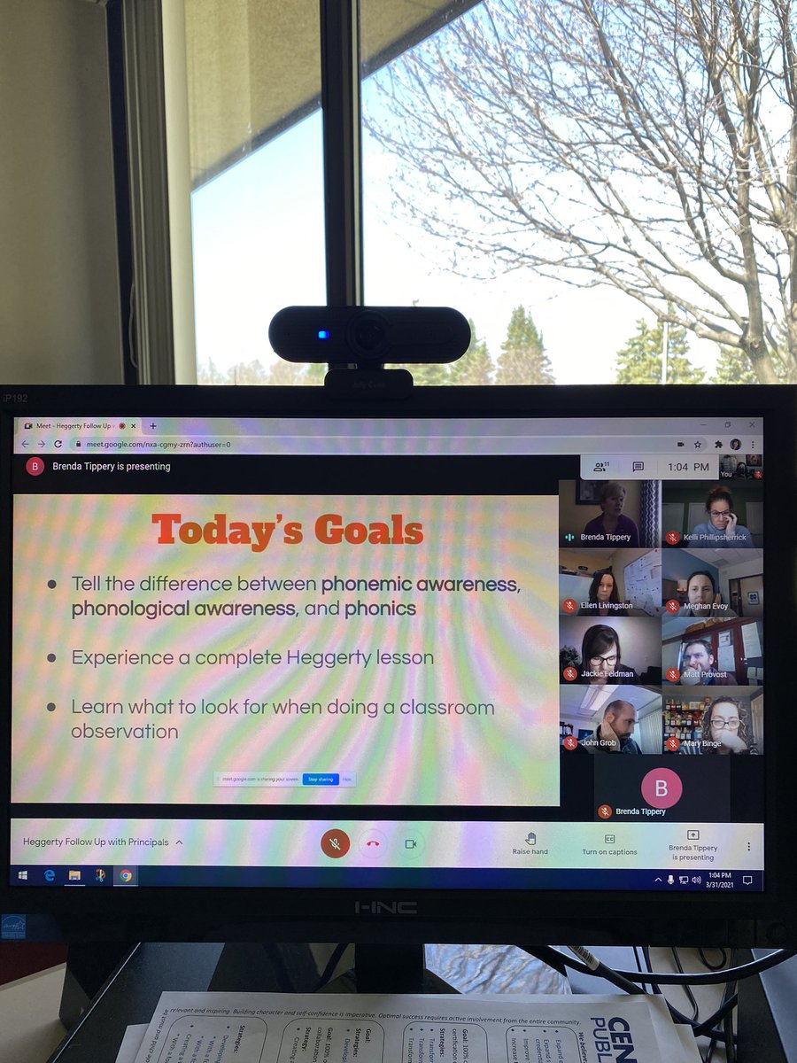 Learning is for everyone in <a href="/CLPublicSchools/">Center Line Public Schools</a>  - elementary principals learning about phonemic awareness with our literacy specialists #LoveCLPS