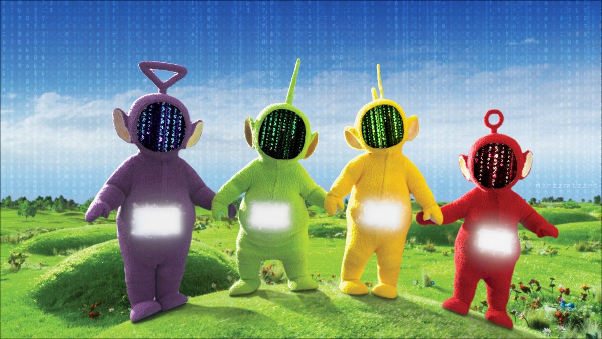 ntrzzmtzzrt's tweet photo. Teletubies go crypto! That's what we deserve! @TeletubbiesHQ #Crypto #NFT #BTC #Teletubies https://t.co/V1JA5USeOQ