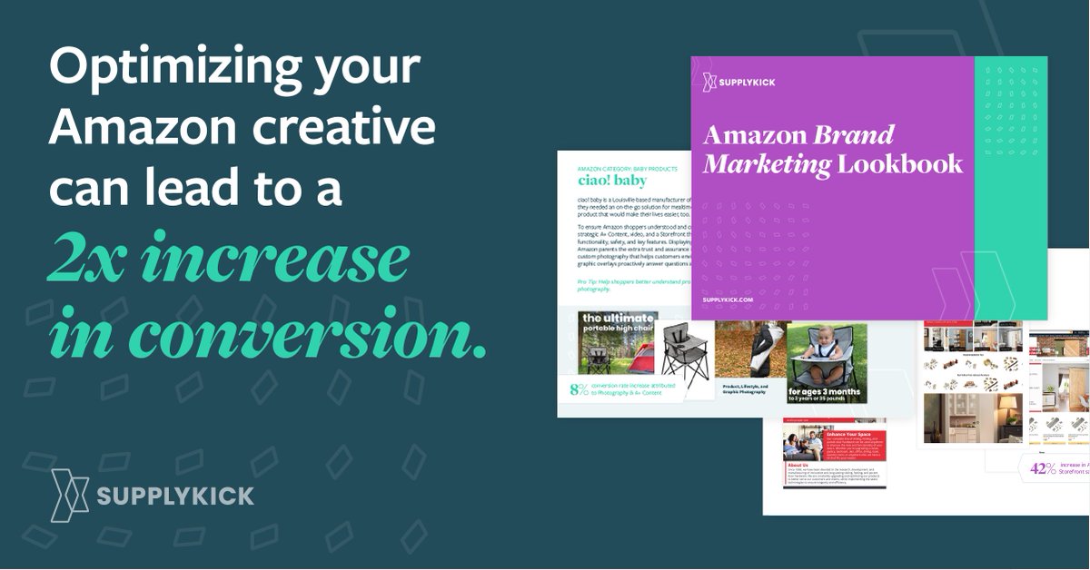 SupplyKick's tweet photo. In the Amazon Brand Marketing Lookbook, you’ll find creative examples, key results, and actionable tips for executing a strategy proven to increase marketplace presence and sales: https://t.co/h3CjDsWTmV

#amazon #amazondigital #amazonmarketing #amazontips #retailinnovation https://t.co/iIjCRIcT8a