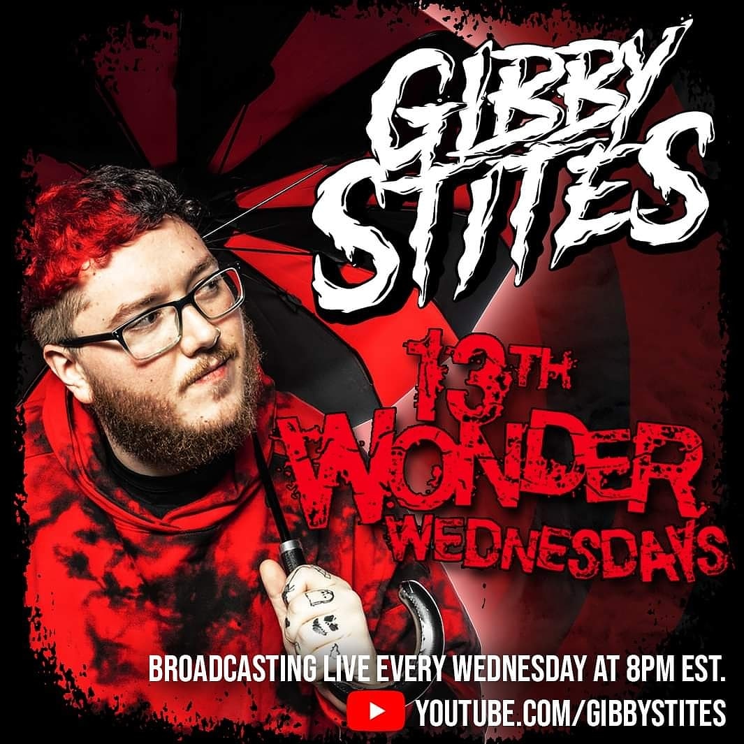 s0ultak3r89's tweet photo. TODAY!!! 8PM est @GibbyStites will be kicking off #13thwonderWednesdays over on his #youtube channel. 

https://t.co/fUhwGefFju

Be there, or be ⬛. 🤘

#gibbystites #Gibmaster #majikninjaentertainment #live #the13thwonder #wednesdays https://t.co/rSrDohXfb0