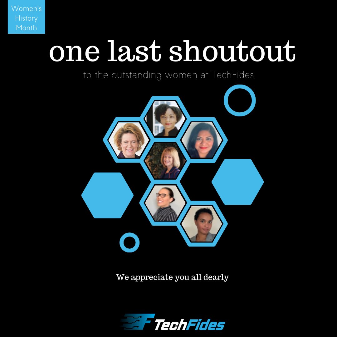 Tech_Fides's tweet photo. A special thank you to our female team members at TechFides, without your help we wouldn’t be where we are today. #WHM2021 #TechFides https://t.co/nE8ttV9yPC