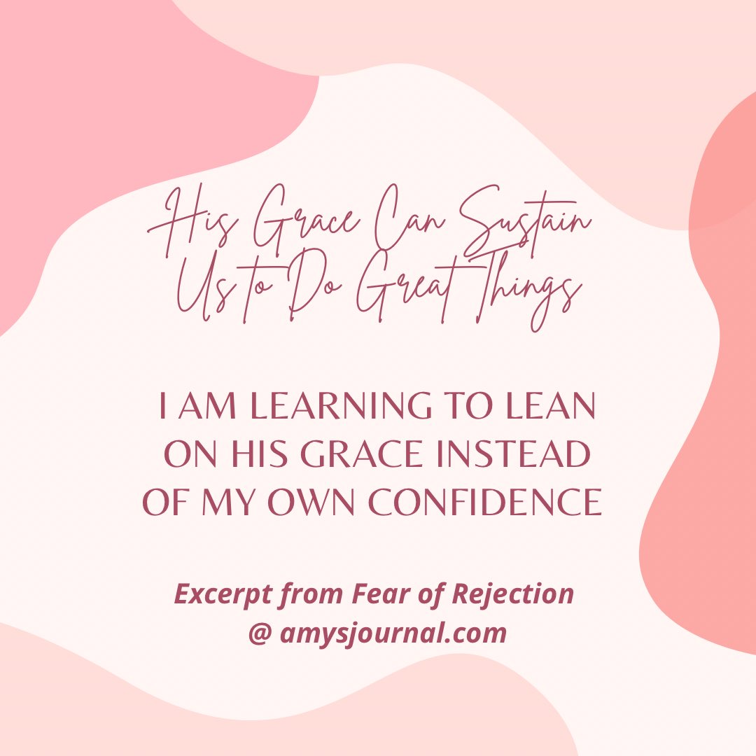 Learning to lean on His grace rather than my confidence head over to amysjournal.com to read more! 

#emotions #godsgrace #inspirational #boundaries 

<a href="/DrHenryCloud/">Dr. Henry Cloud</a> <a href="/drjohntownsend/">Dr. John Townsend</a>