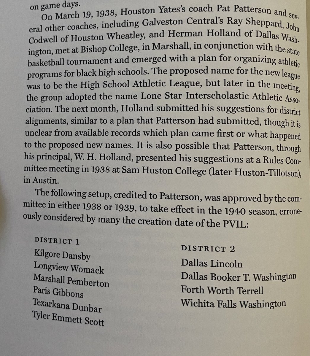 UncleFraz's tweet photo. The original framework of the PVIL.
Many extremely successful programs listed off below. Some that still stand strong today or of not so distant past. Dallas Lincoln, Charlton-Pollard, Wheatley, Jack Yates, PA Lincoln, Anderson, and Jeff Moore to name a few.
#txhsfb | #PVIL https://t.co/pbyU3ihwZE