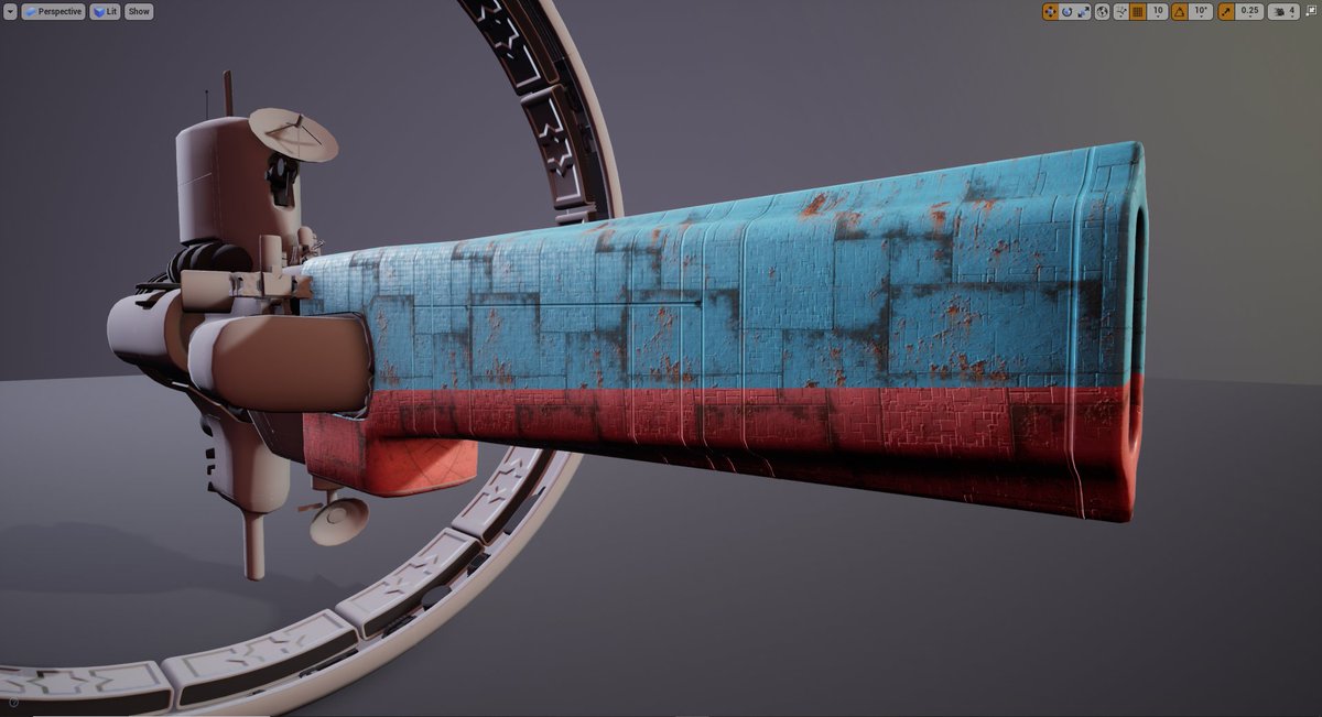EthanHolmesGame's tweet photo. WIP of my current Uni project.

Made in #3dsMax, Materials made in #SubstanceDesigner and Alchemist, currently presented in #UE4 https://t.co/lD9hUrvm2r