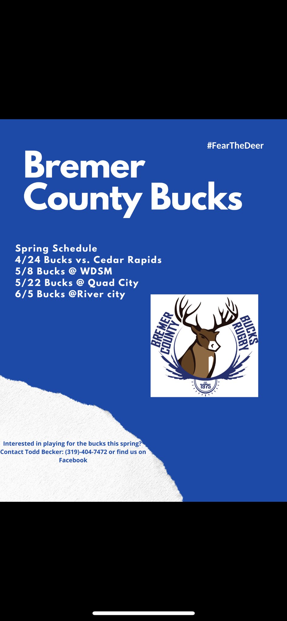 Bremer County Bucks Rugby (BremerBucks) / Twitter