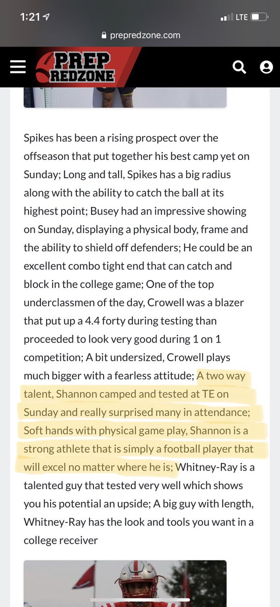 Had a great weekend <a href="/NCEC_Recruiting/">NPA</a> camp in Nashville. Ran a 4.7 40 and earned a top performer at TE! <a href="/CSmithScout/">Chris Smith</a> @SMSBFootball <a href="/elitefootballac/">EliteTalentFootball</a> <a href="/MaverickLiftAC/">Maverick Strength</a> <a href="/MaverickAD1/">GaryTerry</a> @Devin_Driscoll