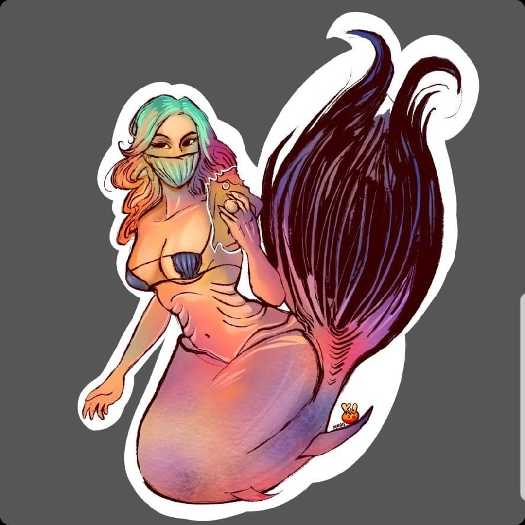 ima mermaid takin a shellfie 🧜🏼‍♀️