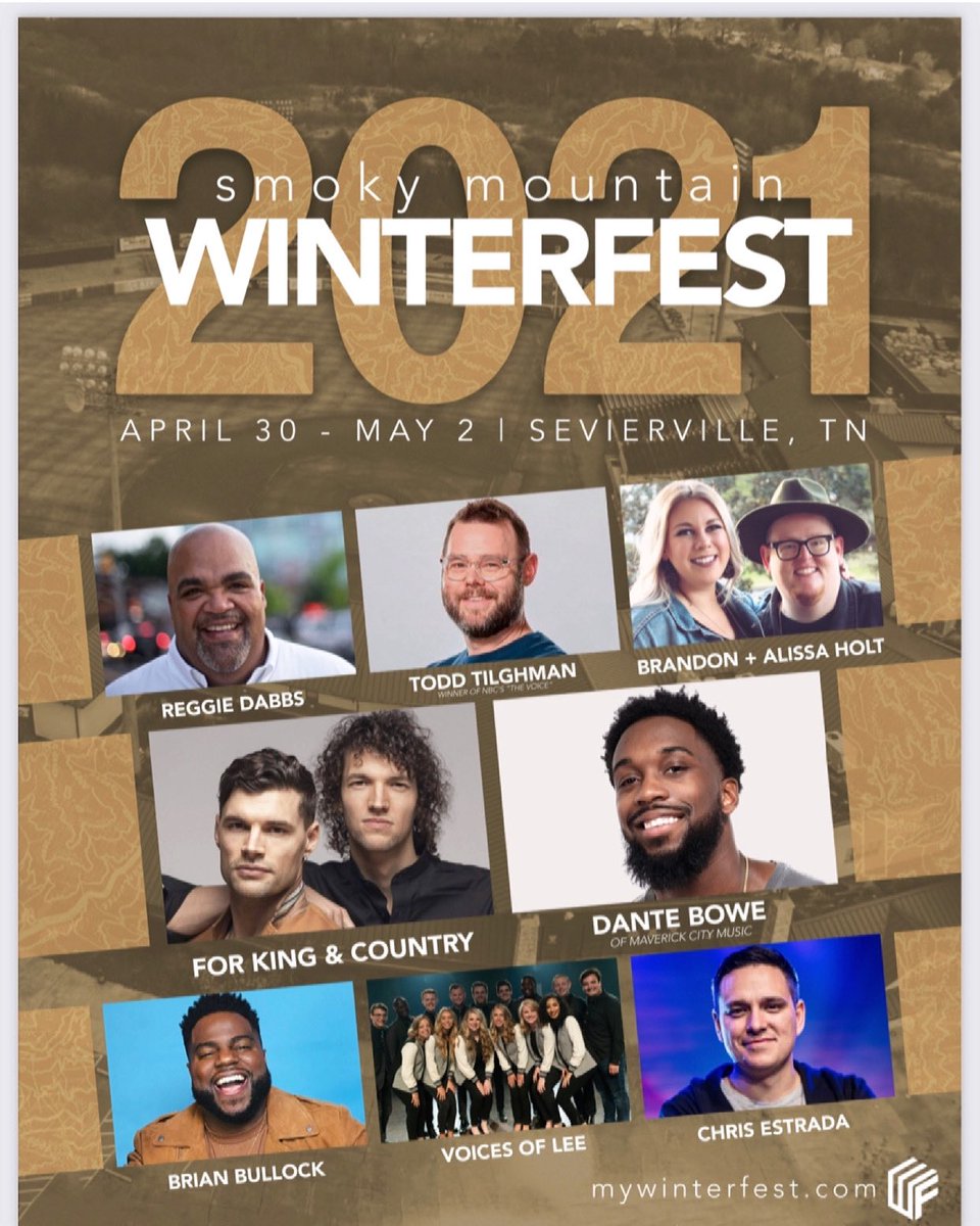 robbailey's tweet photo. https://t.co/i2wwC6iOKC

We are only a few weeks away from Smoky Mountain Winterfest 2021!

It’s not too late to get your students registered! 

Winterfest has been changing lives for 37 years &amp; Winterfest 2021 is just around the corner!!

See you at WINTERFEST!! https://t.co/gNuQv1rOJY