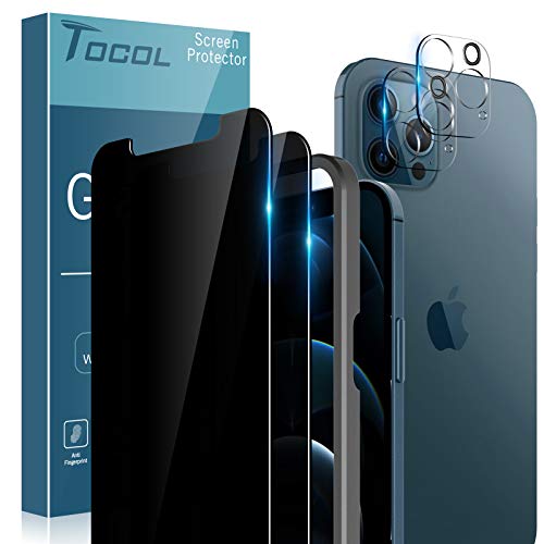 walmartOffersEU's tweet image. #TOCOL 4 Pack Compatible with iPhone 12 Pro Max, Not for iPhone 12 Pro - 2 Pack Privacy Tempered Glass Screen Protector and 2 Pack Tempered Glass Camera Lens Protector Bubble Free Case Friendly - Black

More: us.shopmatrix.net/l/94o

#Accessories #SaverDeal