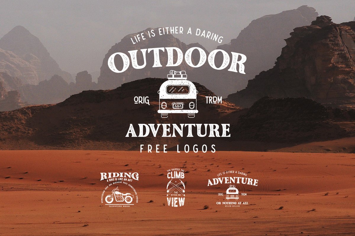 Graphicdome's tweet image. 🚨New Freebie!🚨 graphicdome.com/outdoor-logos/
 #logodesigns #freelogo #graphicdesign #retrobadge  #outdoorlogo #vintagelogo #outdoordesign #travellogo #graphicdome #logoinspirations #logotype #grungelogo #grungelogos #adventurelogodesign #roadtriplogo #mountainlogo #motorcyclelogo