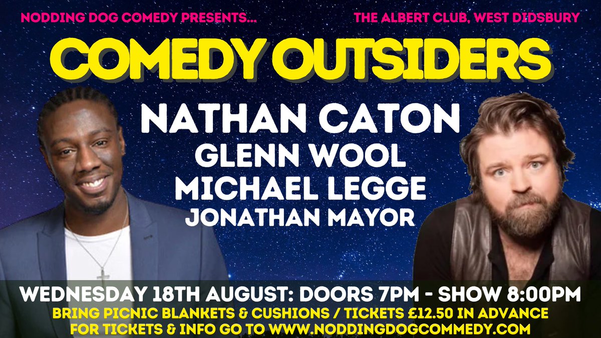 noddogcomedy's tweet photo. AMAZING comedy line ups coming to you in #Didsbury this August!

Don’t miss out! 50% already sold!

Grab yours now!

⭐️https://t.co/XVgyhoBbCf⭐️

#Manchester #standupcomedy https://t.co/OzbDNuMrfy